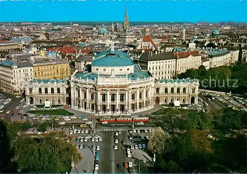 AK / Ansichtskarte Strassenbahn Wien Burgtheater 