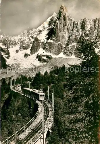 AK / Ansichtskarte Zahnradbahn Massif du Mont Blanc 