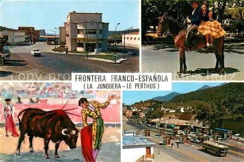 AK / Ansichtskarte Zoll_Grenze_Douane Frontera Franco_Espanola 