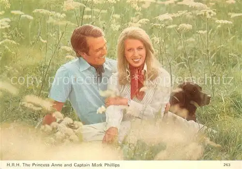 AK / Ansichtskarte Adel Princess Anne and Captain Mark Phillips Adel