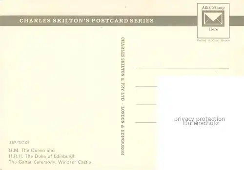 AK / Ansichtskarte Queen H.M. The Queen and H.R.H. The Duke of Edinburgh Queen