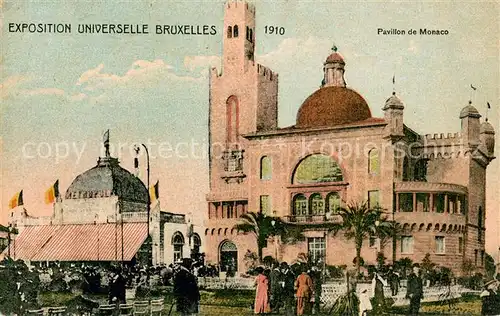 AK / Ansichtskarte Exposition_Universelle_Bruxelles_1910 Pavillon de Monaco 