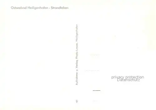 AK / Ansichtskarte Heiligenhafen_Ostseebad Strandleben Heiligenhafen_Ostseebad