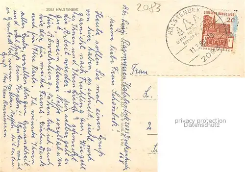 AK / Ansichtskarte Halstenbek Kirche Schule Halstenbek