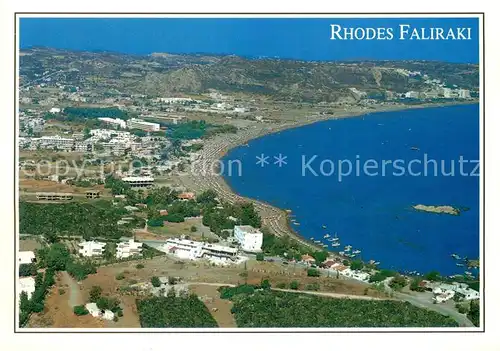 AK / Ansichtskarte Faliraki_Rhodos Panorama Kuestenort Faliraki Rhodos