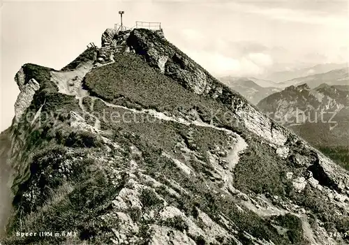 AK / Ansichtskarte Speer_1954m_Toggenburg_SG Gipfelblick 