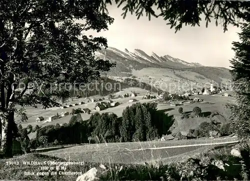 AK / Ansichtskarte Wildhaus__SG mit den Churfirsten 