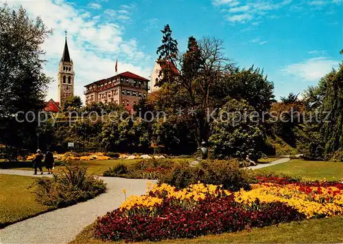 AK / Ansichtskarte Romanshorn_Bodensee Park Schloss Kirche Romanshorn Bodensee
