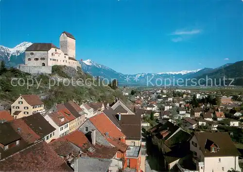 AK / Ansichtskarte Sargans_SG Schloss Sargans mit Staedtli 