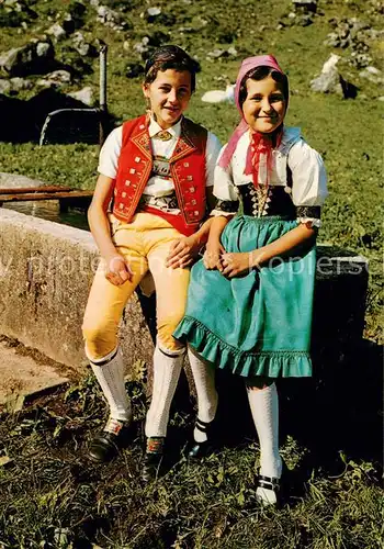 AK / Ansichtskarte Appenzell_IR Appenzeller Trachtenkinder Appenzell IR