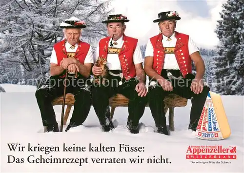 AK / Ansichtskarte Appenzell_IR Werbefoto fuer Appenzeller Kaese Appenzell IR