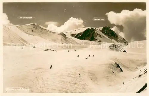 AK / Ansichtskarte Weissfluh_2844m_GR Parsennabfahrt Weissfluh Praettigau 