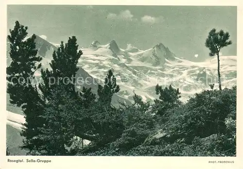AK / Ansichtskarte Rosegtal Sella Gruppe Rosegtal