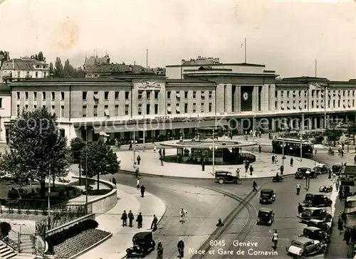 AK / Ansichtskarte Geneve_GE Placeet Gare de Cornavin Geneve_GE