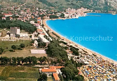 AK / Ansichtskarte Baska_Otok_Krk Panorama Kuestenort Strand Campingplatz Baska_Otok_Krk