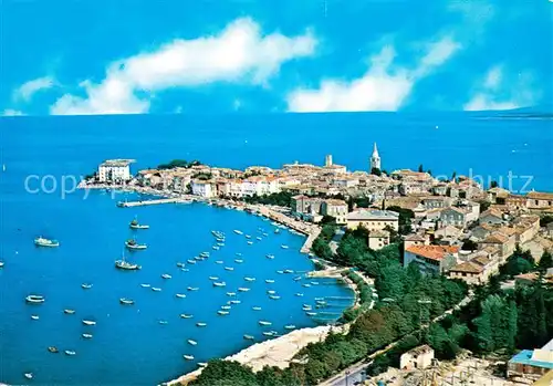 AK / Ansichtskarte Porec Panorama Kuestenort Hafen Porec