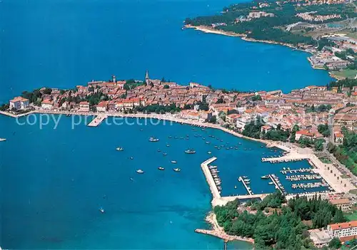 AK / Ansichtskarte Porec Panorama Kuestenort Hafen Halbinsel Porec