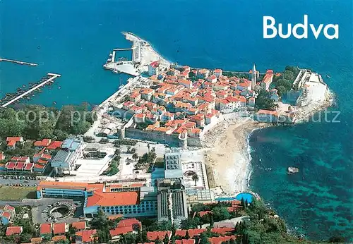 AK / Ansichtskarte Budva_Montenegro Altstadt Hafen 