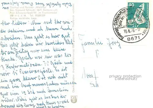 AK / Ansichtskarte Gemeinreuth_Wald Gasthof Pension Waldlust Gemeinreuth Wald