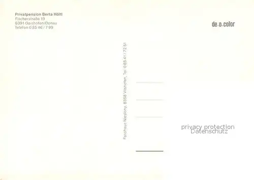 AK / Ansichtskarte Gaishofen Privatpension Berta Hoeltl Gaishofen