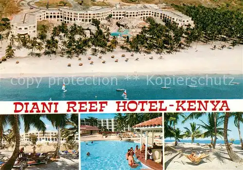 AK / Ansichtskarte Ukunda_Kenya Fliegeraufnahme Diana Reef Hotel Strand 