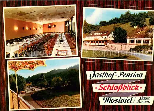 AK / Ansichtskarte Mostviel Gasthof Pension Schlossblick Anfahrt Mostviel