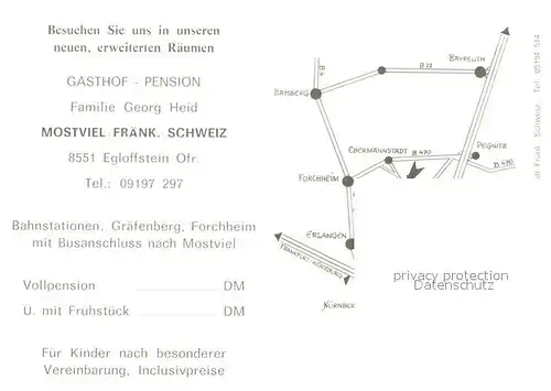AK / Ansichtskarte Mostviel Gasthof Pension Schlossblick Anfahrt Mostviel