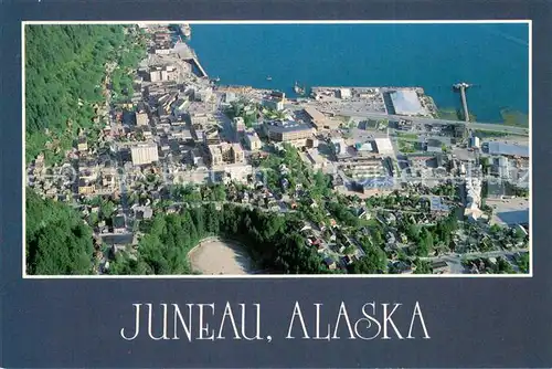 AK / Ansichtskarte Juneau_Alaska Fliegeraufnahme 