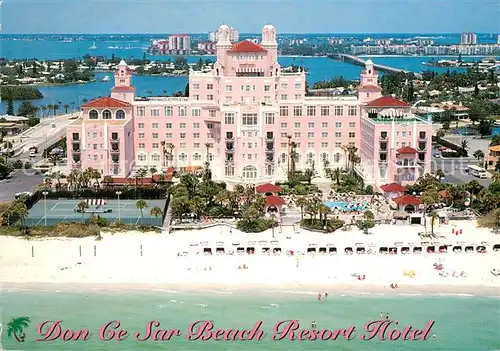 AK / Ansichtskarte St_Petersburg_Florida Fliegeraufnahme Don Ce Sar Beach Resort Hotel 
