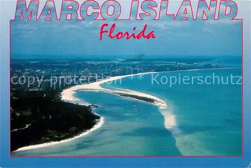 AK / Ansichtskarte Marco_Island_Florida Fliegeraufnahme Panorama Golf von Mexico 