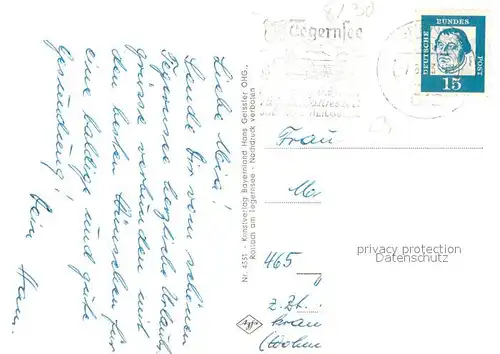 AK / Ansichtskarte Tegernsee Blauberge und Hirschberg Tegernsee