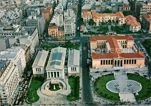 AK / Ansichtskarte Athen_Griechenland Fliegeraufnahme Universitaet und Nationalbibliothek Athen_Griechenland
