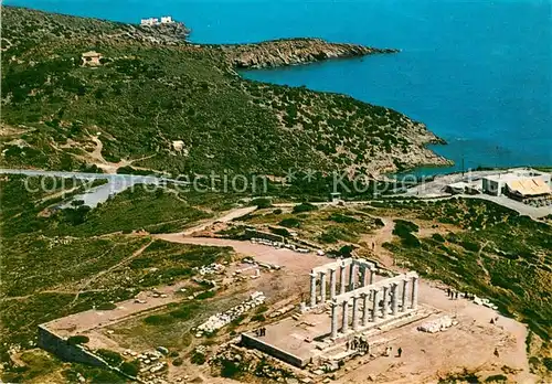 AK / Ansichtskarte Sounion_Greece Fliegeraufnahme Poseidontempel 