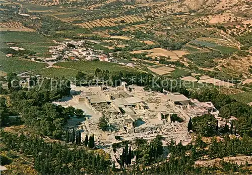 AK / Ansichtskarte Cnossos_Cnosse_Kreta Fliegeraufnahme Palast Cnossos_Cnosse_Kreta