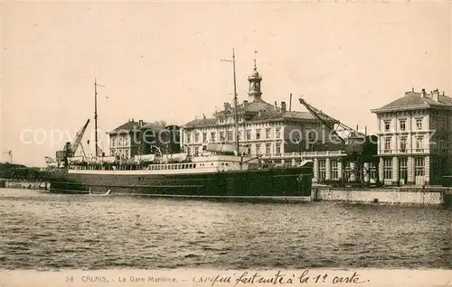 AK / Ansichtskarte Calais_62 La Gare Maritime Cap 
