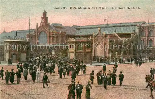 AK / Ansichtskarte Boulogne_62 sur Mer La Gare Centrale 