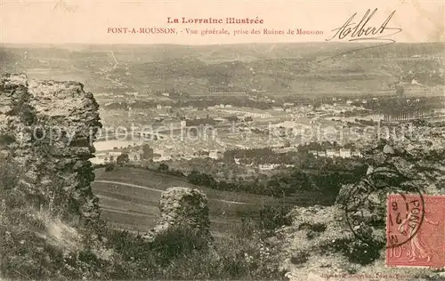 AK / Ansichtskarte Pont a Mousson_54 Vue generale prise des Ruines de Mousson 