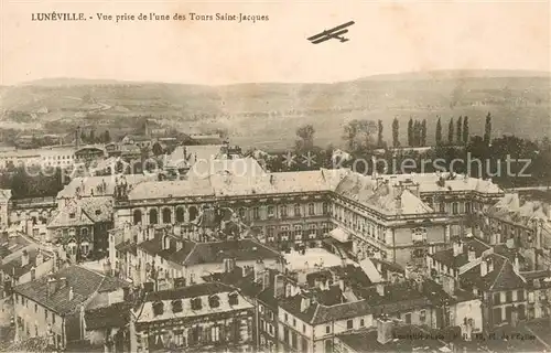 AK / Ansichtskarte Luneville_54 Vue prise de lune des Tours Saint Jacques 
