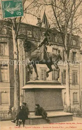 AK / Ansichtskarte Nancy_54 Square Lafayette Statue de Jeanne dArc par Fremiet 