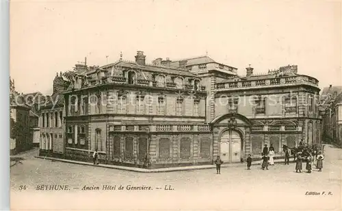 AK / Ansichtskarte Bethune Ancien Hotel de Geneviere Bethune