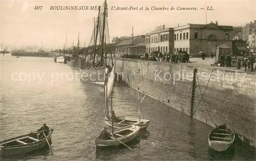 AK / Ansichtskarte Boulogne sur Mer_62 Avant Port et la Chambre de Commerce 