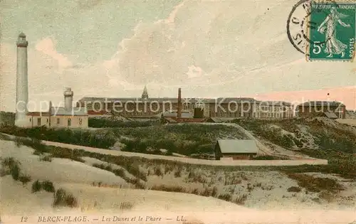 AK / Ansichtskarte Berck Plage_62 Les Dunes et le Phare 