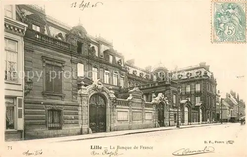 AK / Ansichtskarte Lille_59 La Banque de France 