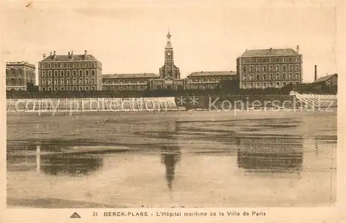 AK / Ansichtskarte Berck Plage_62 Hopital maritime de la Ville de Paris 