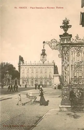 AK / Ansichtskarte Nancy_54 Place Stanislas et Nouveau Theatre 