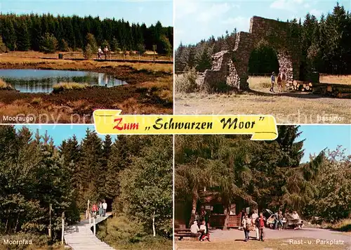 AK / Ansichtskarte Fladungen Naturpark Hochrhoen Zum Schwarzen Moor Rastplatz Basalttor Fladungen