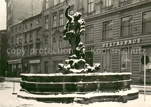 AK / Ansichtskarte Olomouc_Olmuetz_CZ Brunnen Hotel Restaurant 