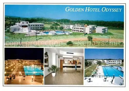 AK / Ansichtskarte Kolymbia Golden Hotel Odyssey Empfangshalle Swimming Pool Kolymbia