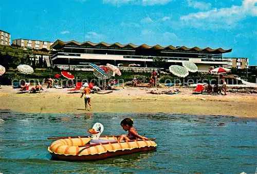 AK / Ansichtskarte Lopar Hotel Siedlung San Marino Schlauchboot Strand Lopar