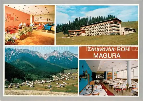 AK / Ansichtskarte Zdiar_Vysoke_Tatry Zotavovna ROH Magura Berghotel Restaurant 
